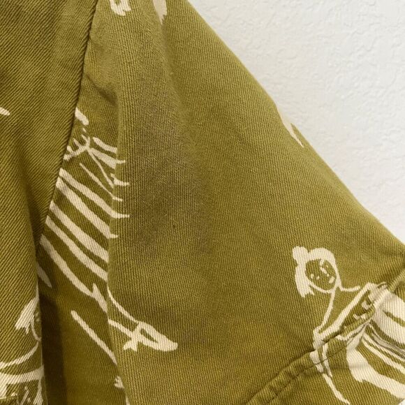 My Little Belleville Mustard Willow Printed Short Sleeve Romper Women's Small - Picture 7 of 8